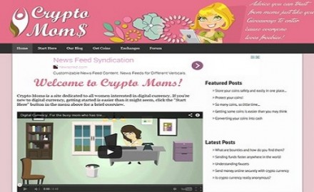 Cryptomoms.com Launches to Increase Female Involvement in Digital Currency World