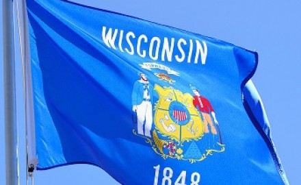 bitcoin Wisconsin Flag