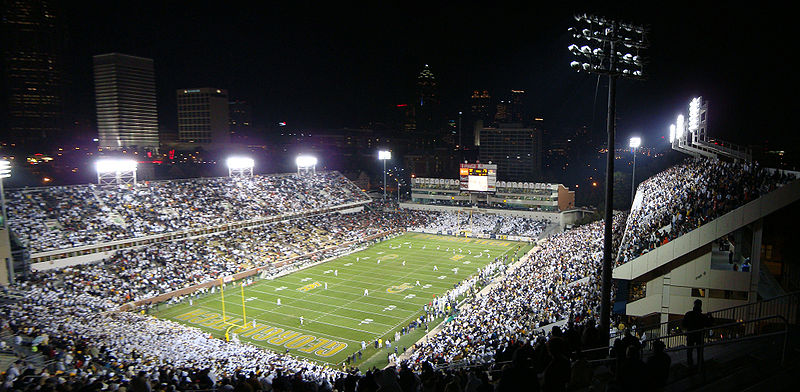 Bobby Dodd Stadium at Historic Grant Field during the game between the Georgia Tech Yellow Jackets and Miami Hurricanes on November 20, 2008