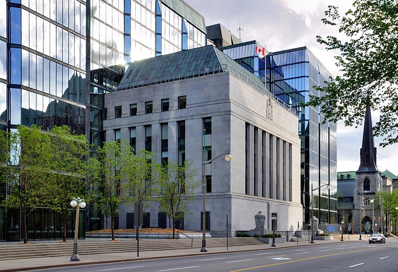 Bank of Canada headquarters in Ottawa, Ontario.