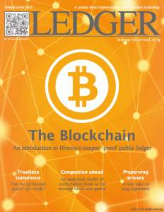 New academic journal Ledger focuses on cryptocurrency research