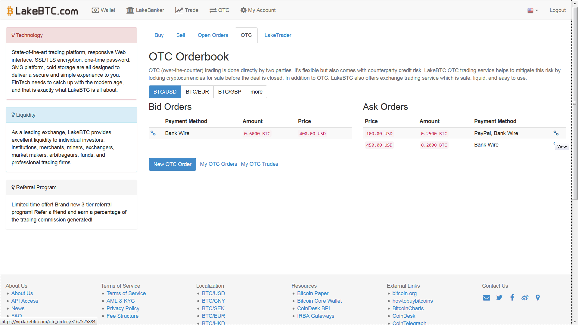 LakeBTC launches OTC feature; CoinReport tests it