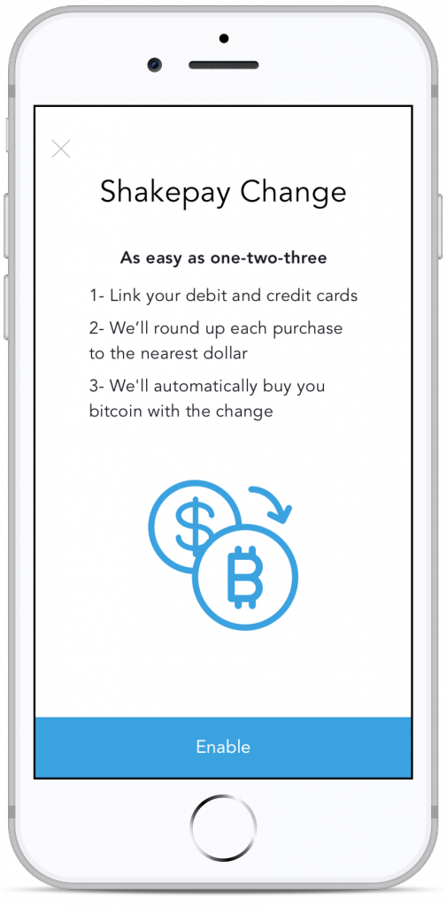 Shakepay Change enables Canadians to buy BTC by auto-rounding up everyday purchases